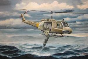 El homenaje a un héroe de Malvinas, piloto audaz y líder natural, protagonista de un rescate memorable