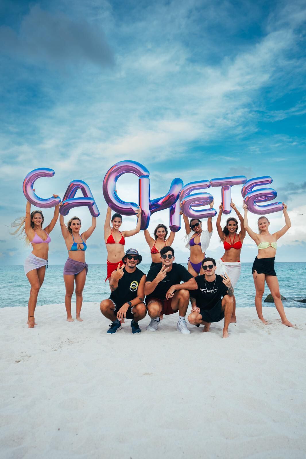 Facundo Lorenzo, Nicolás Luna y Galo Villalba son los creadores de Cachete, la fiesta argentina que es un éxito en Miami