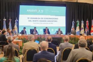 Reunión de los gobernadores del Norte Grande en Corrientes. Crédito: Prensa Santiago del Estero