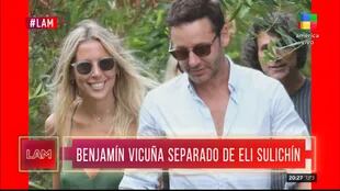 Benjamín Vicuña confirmó recientemente su separación de Eli Sulichin