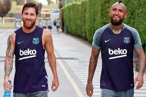 “Siempre me pareciste un fenómeno”: la despedida de Messi a Vidal en las redes