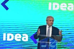 El Presidente de La Nación Alberto Fernández en el 57 Coloquio de IDEA