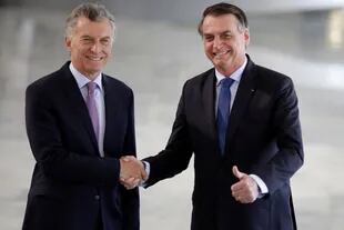 Mauricio Macri es el primer presidente al que recibe Bolsonaro en el Palacio del Planalto