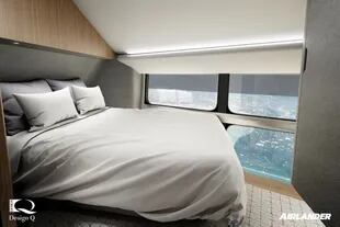 El interior del Airlander 10; las habitaciones tendrán baño privado