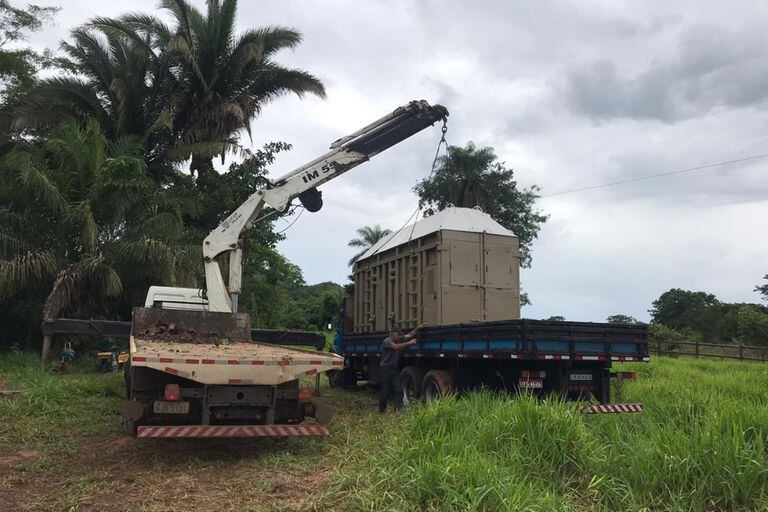 La caja donde será trasladada Mara fue construida en Brasil y ya está en camino hacia Buenos Aires