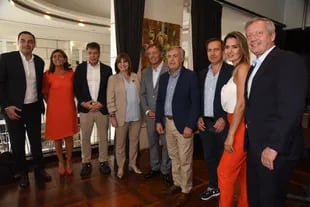 Valdés, Manes, Bullrich, Suárez, Cornejo, Naidenoff y Monzó en Mendoza