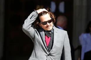 Johnny Depp en Londres durante el juicio por difamación contra el diario The Sun que finalmente perdió