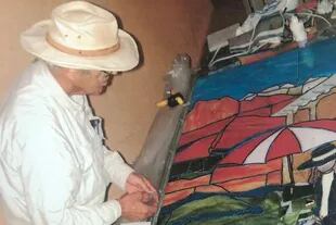 Ya retirado en Surfside, Miami, Gino desarrolló su veta artística y se dedicó a la pintura y la producción de vitrales.