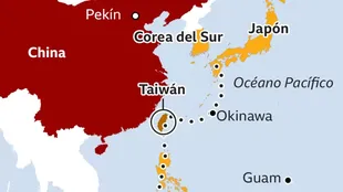 Taiwan is part of the "first island chain" made up of US allies in East Asia and the Pacific, and which China sees as a threat