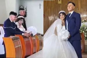 Se casaba su hermano, pero ella se llevó todas las miradas por un increíble blooper en medio de la ceremonia