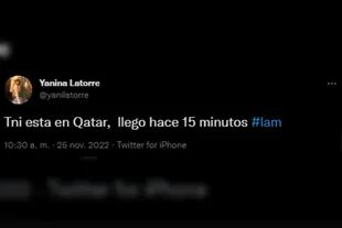 Yanina Latorre confirmó que Tini Stoessel llegó a Qatar (Foto: Twitter @yanilatorre)