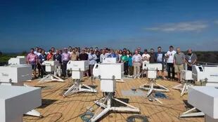 Campaña de calibración de espectrofotómetros Brewer en 2019. Meteorólogos de diferentes países se reunieron en esta ocasión en Huelva, en España
