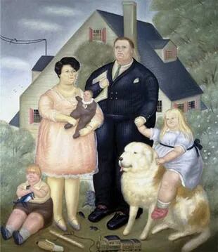 One of Fernando Botero's family portraits: 