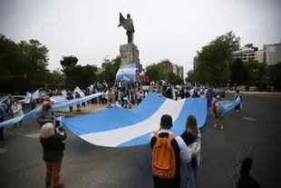 Banderazo del #8N en Mar del Plata