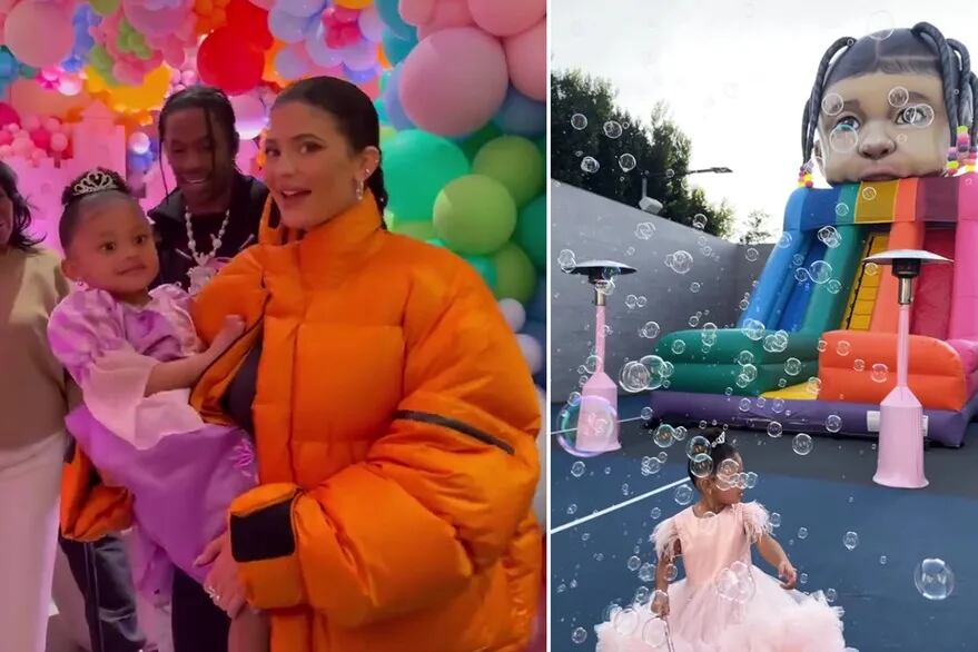  Inflable personalizado  el extravagante cumpleaños de Stormi, la hija de Kylie Jenner