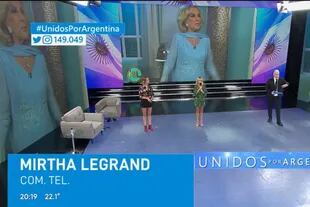 Unidos por Argentina y la participación de Mirtha Legrand desde su casa