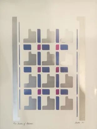 Structure of
Alphabet (1971). Serigrafía de Leandro Katz en Herlitzka+Faria