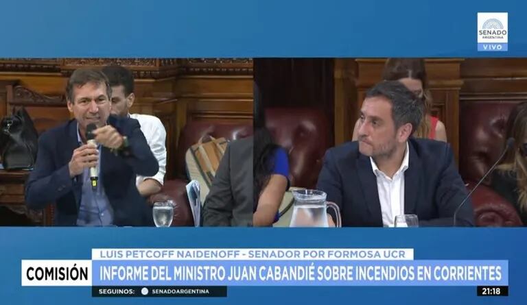 Luis Naidenoff criticó con dureza a Juan Cabandié