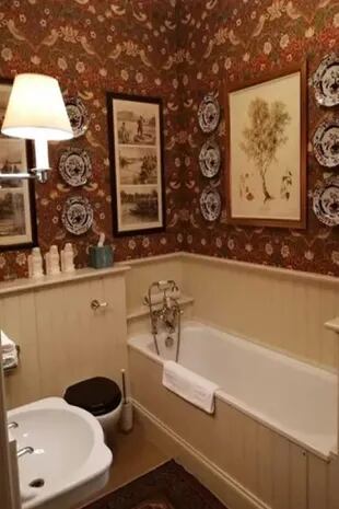 Los baños, uno de los rincones más particulares de "La casa azul" que compró el príncipe Carlos