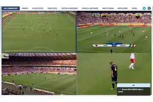 Con el reproductor de la FIFA se podrá ver qué registran las varias cámaras oficiales de cada partido