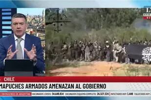 “La simbología aterra”: la reacción de Rossi ante las imágenes de un grupo mapuche militarizado