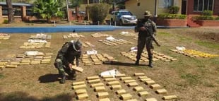 Efectivos de Prefectura incautaron 416 kilos de marihuana en el monte misionero