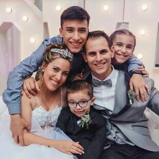 Los tres hijos de Daniella Mastricchio estuvieron presentes en la boda de su mamá con Matías Fabiani el viernes pasado