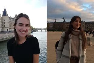 Tanto Marina (a la izquierda), como Delfina (a la derecha), se fueron a Francia en el año 2018 y en 2020 crearon su emprendimiento