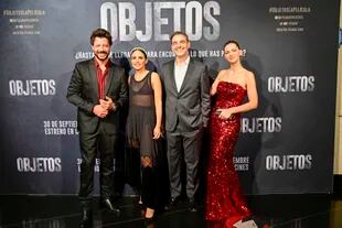 La China junto a Álvaro Monte, Verónica Echegui y el director del film, Jorge Dorado 