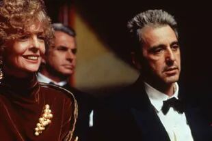 Diane Keaton y Al Pacino en El Padrino III