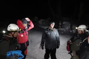 Dramática búsqueda de un turista que estuvo perdido en la montaña durante siete horas con 6 grados bajo cero