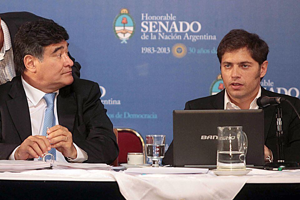 Carlos Zannini y Axel Kicillof, cuando fueron al Congreso a defender la expropiación