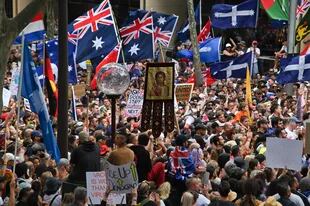 Manifestación en Sídney, Australia