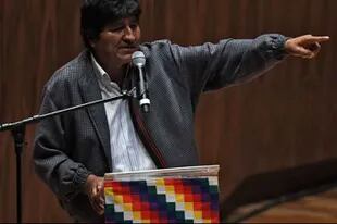 La conferencia interrumpida de Evo Morales fue realizada en el auditorio de la Universidad Autónoma de México