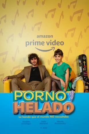 Eliseo Barrionuevo y Paula Reca. Fotos de la premier de Porno y Helado. Foto gentileza de Amazon Prime Video