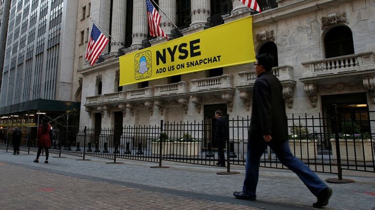 La Bolsa de Nueva York (NYSE, por sus siglas en inglés) le da la bienvenida a Snapchat