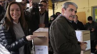 María Eugenia Vidal y Anibal Fernández votaron hoy y pelean la gobernación de la provincia de Buenos Aires