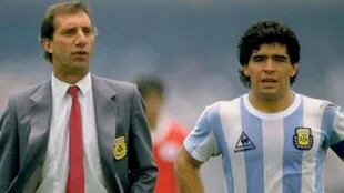 Bilardo y Maradona en México 86