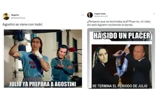 Algunos de los memes de Daniel Agostini y Julio Iglesias por el cambio de mes