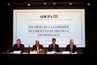 La presentación del informe de la Comisión de Libertad de Prensa e Información de ADEPA