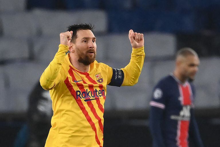 Messi festeja su golazo, el que dio pie a una hazaña que se diluyó por la falta de eficacia