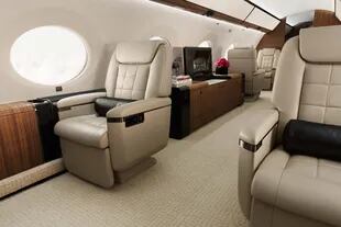 Los asientos del Gulfstream G650ER