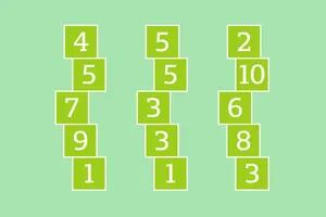 Acertijo: ¿podés hacer que sumen los mismo moviendo un bloque de cada columna?