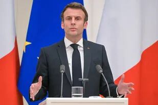 08-02-2022 Emmanuel Macron, presidente de Francia POLITICA EUROPA INTERNACIONAL FRANCIA SERGEY GUNEEV / SPUTNIK / CONTACTOPHOTO