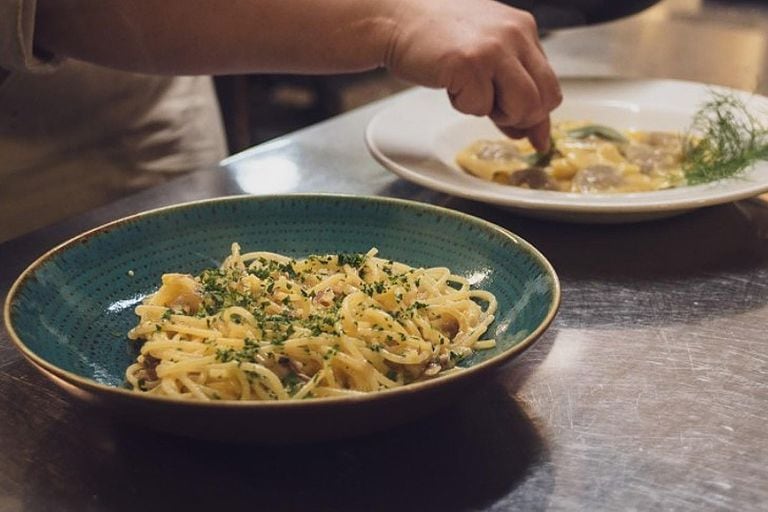 Desde la harina y la pasta hasta el tomate son productos italianos en Il Gabbiano