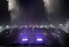 Impactante: las escenas más impresionantes del temporal que castigó al US Open