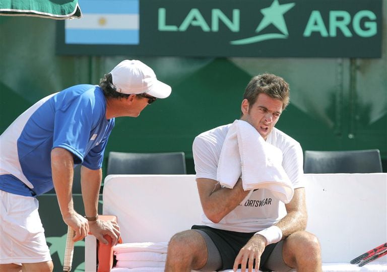 The series in which the link was broken: Jaite, Argentine captain in 2012 and Del Potro, during the series against the Czech Republic that was going to change everything