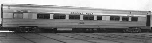 Coche utilizado durante el viaje inaugural de El Marplatense del Ferrocarril General Roca a la ciudad de Mar del Plata en noviembre de 1951.