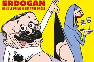 Erdogan, furioso por una caricatura de él en la nueva portada de Charlie Hebdo