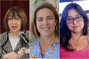 Las investigadoras y escritoras Noemí Goldman, Beatriz Bragoni y Magdalena Candioti